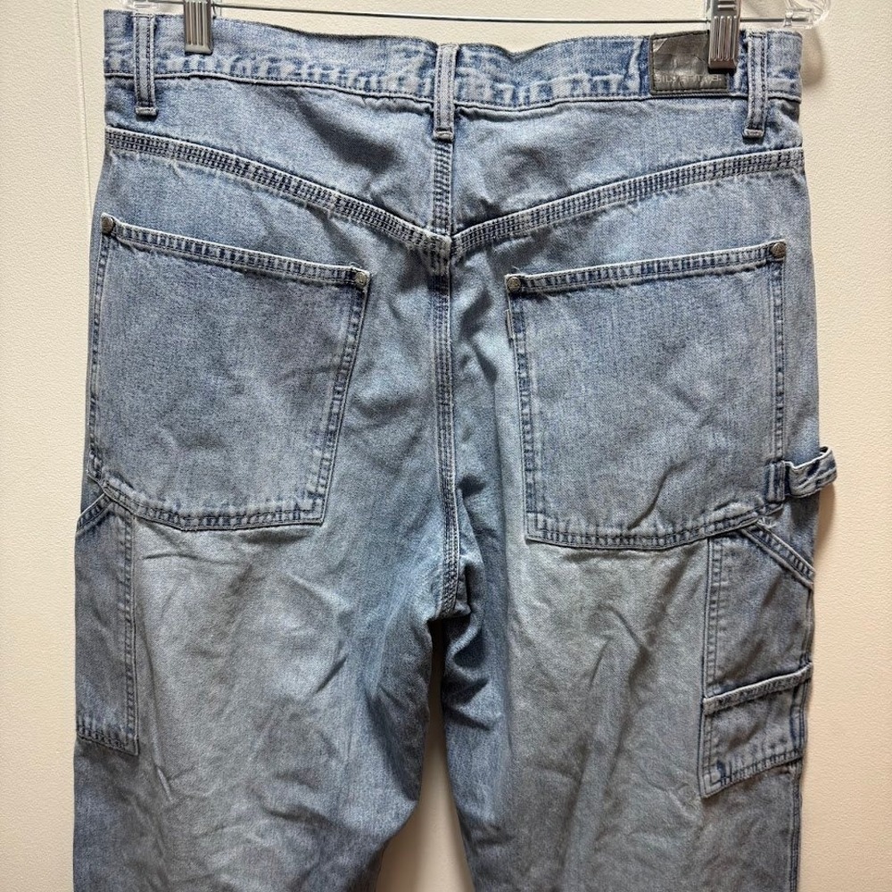 Levis SilverTab Mens Light Wash Carpenter Jeans Loose Fit Utility Denim Vintage‎ - Picture 6 of 9